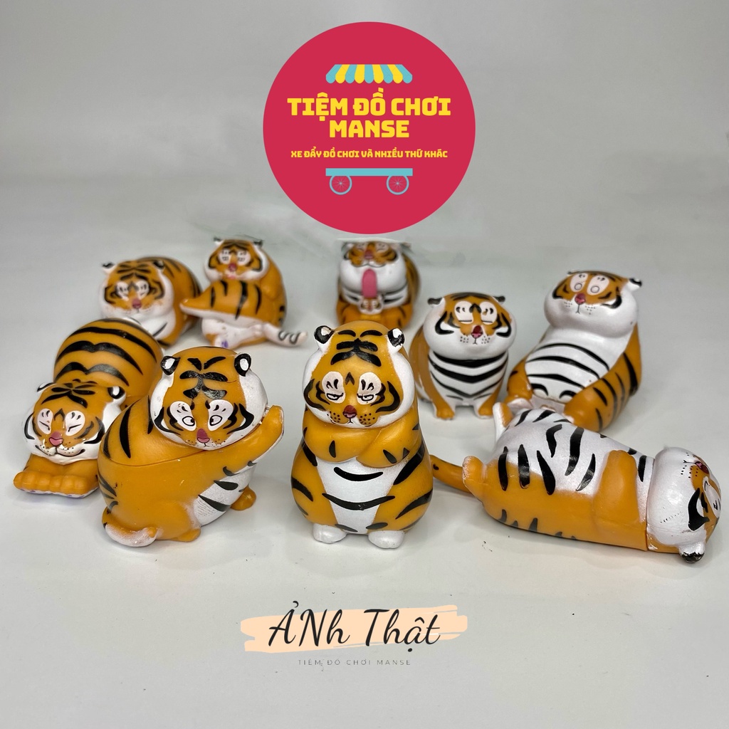 Set Mô hình 09 Bạn Hổ dễ thương cute 6 cm dễ thương bền màu an toàn
