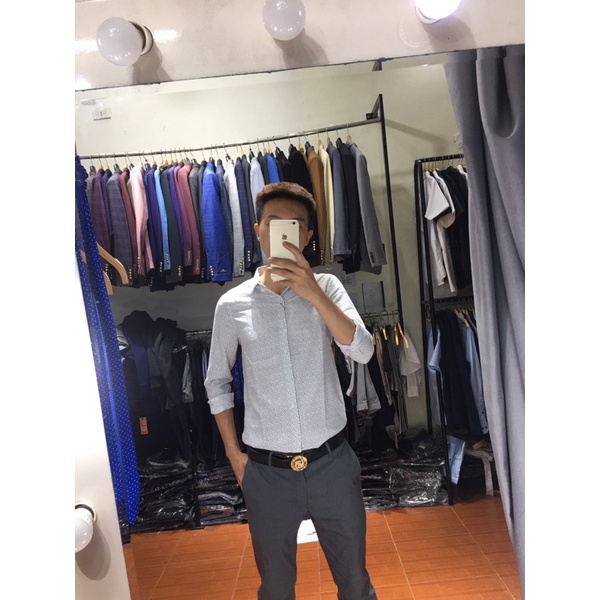 Áo sơ mi nam hàng cao cấp chất liệu sợi tre mát, form chuẩn nam tính thời trang