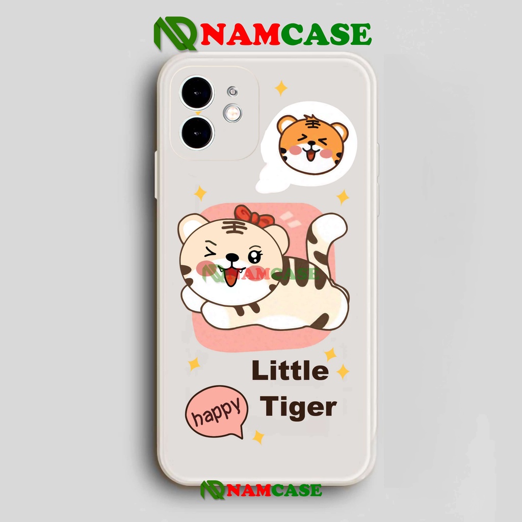 Ốp lưng iPhone cặp đôi cạnh viền vuông silicon dẻo cho iphone 6/6s/7/8/X/XS/XR/11/12/13 Pro Plus Max Hổ tiger cute