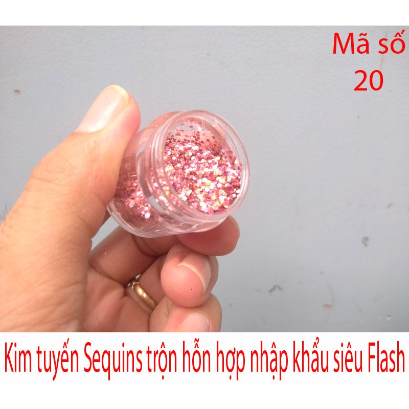 Kim tuyến Sequins siêu sáng mã số 20
