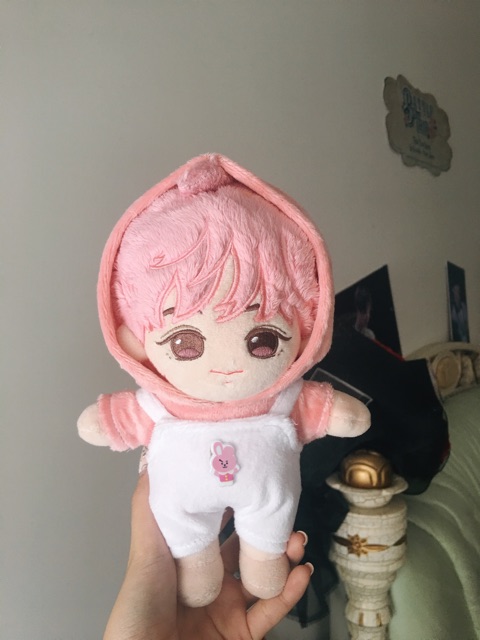 Set yếm + hoodie lông thú