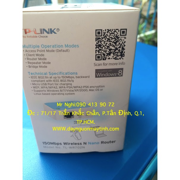 Thiết Bị Phát Sóng Wifi TP-Link TL-WR702N hàng chính hãng | BigBuy360 - bigbuy360.vn