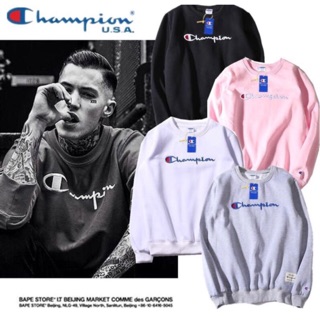 Sweater Champion thêu, áo nỉ Champion