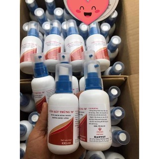 Xịt rửa tay sát khuẩn cồn 70 độ