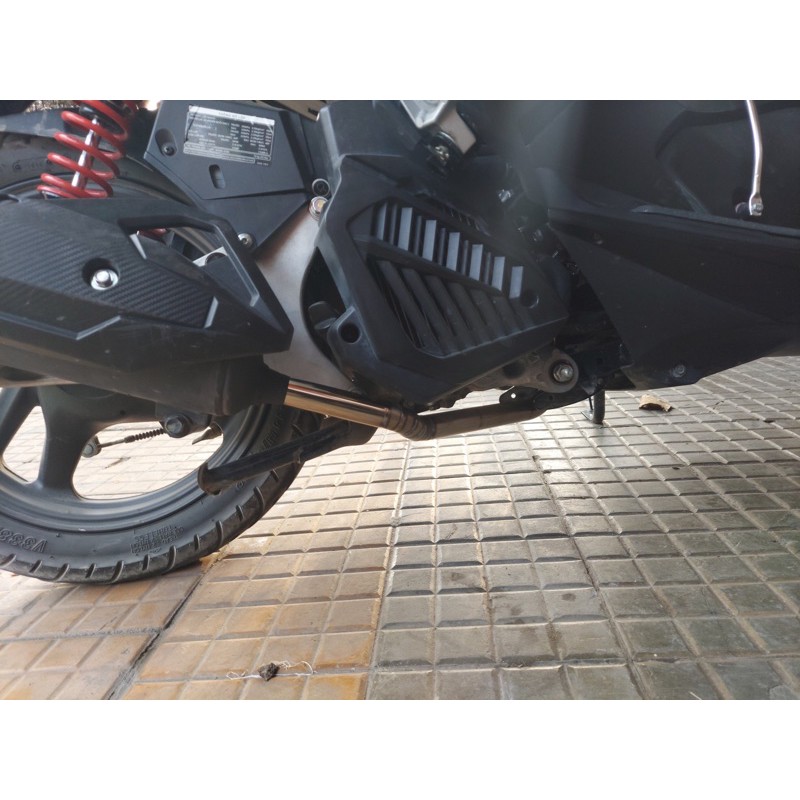 Cổ pô inox 304 khắc sâu cua kiểu gắn pô zin cho AB 125-150/ SHVN / VARIO / Click thái