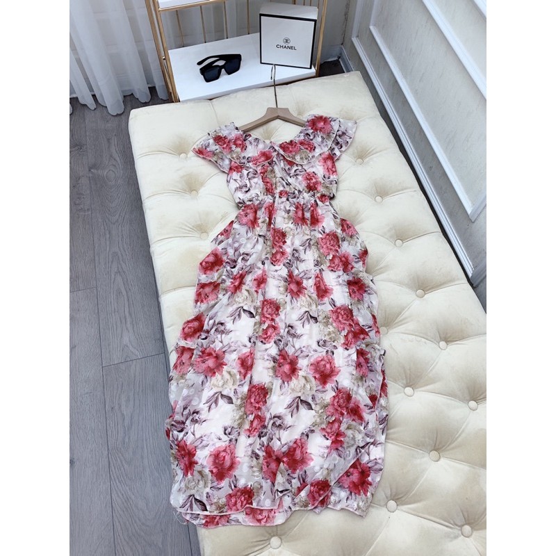 Đầm maxi hoa, váy hoa bèo trễ vai sang chảnh (Có ảnh và video thật,hàng sẵn đẹp ) | BigBuy360 - bigbuy360.vn