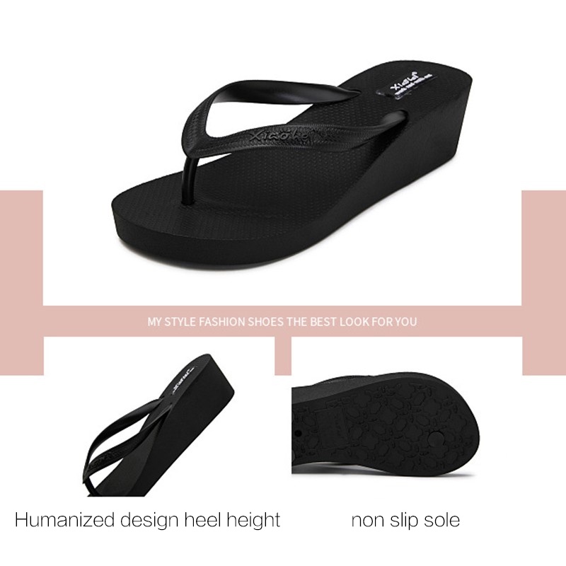 Dép Xỏ Ngón Đế Cao / Dép Tông Nữ / Dép Sandal Xỏ Ngón Đế Xuồng Thời Trang Nữ Tính