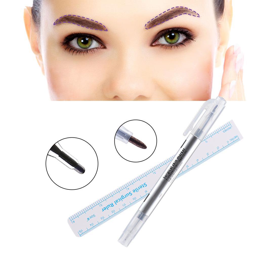 ORIENTLII Bút Đánh Dấu Định Hình Xăm Chân Mày Đầu Mảnh / Dày