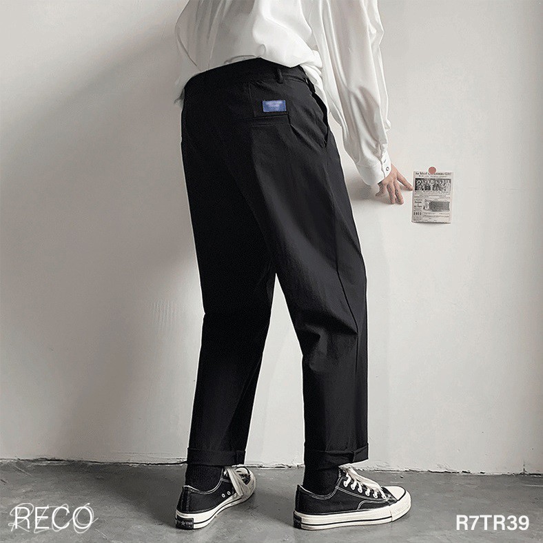 Quần vải nam nữ Hàn Quốc dáng rộng Trousers Loose R7TR39