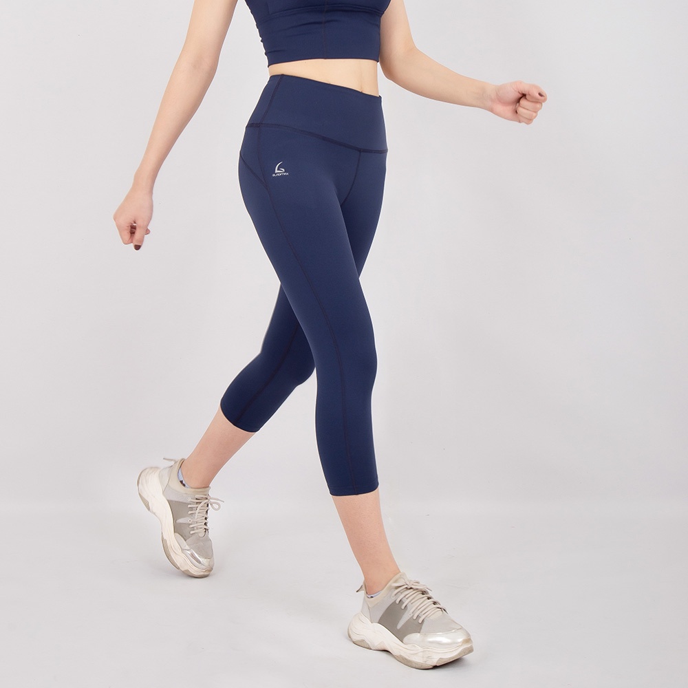 Quần leggings lửng Genmax V3 form ôm, co giãn 4 chiều, cạp cao tôn dáng - Chính hãng Gladimax