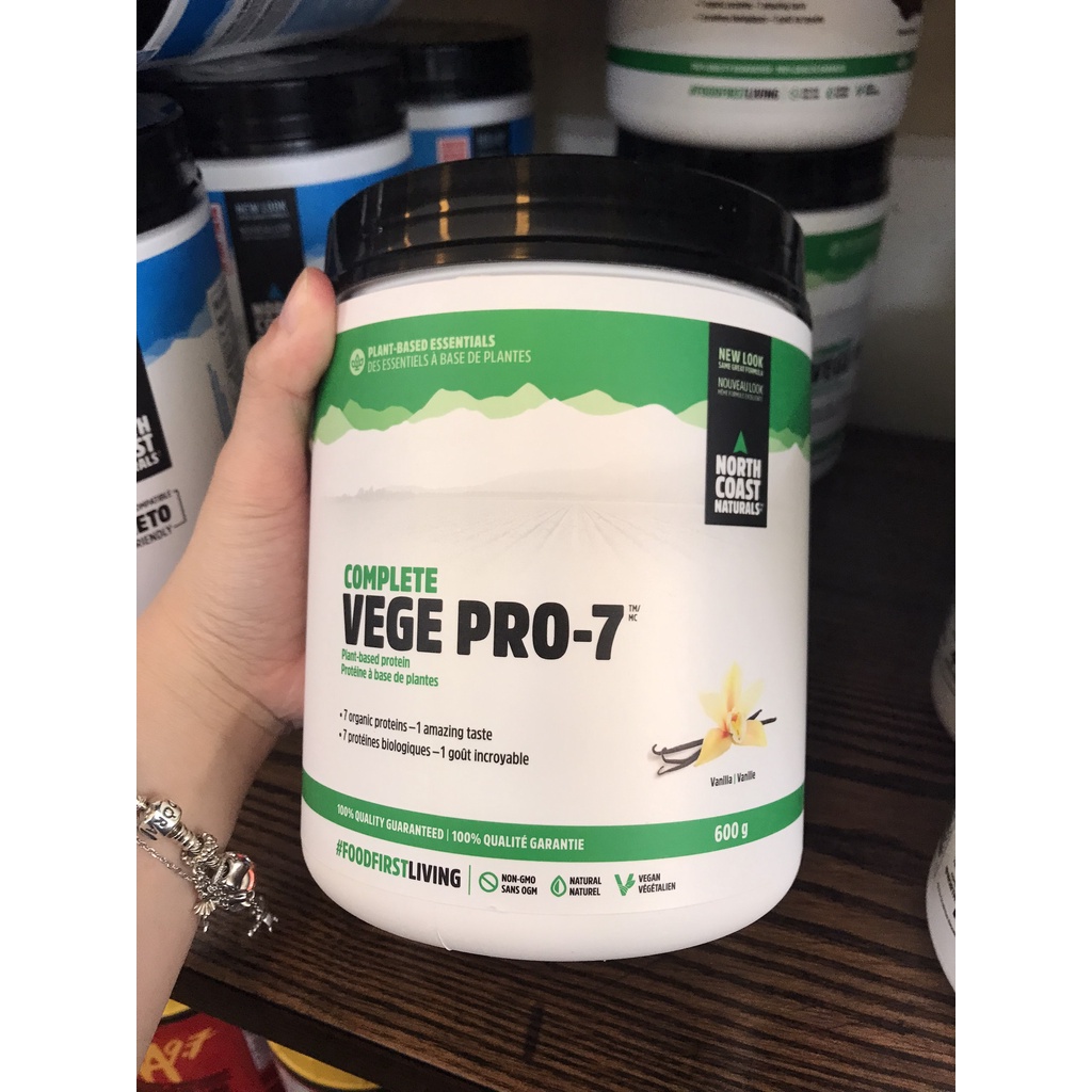 Whey Protein Thực Vật Hữu Cơ Complete Vege Pro-7 North Coast Naturals Hộp 600g