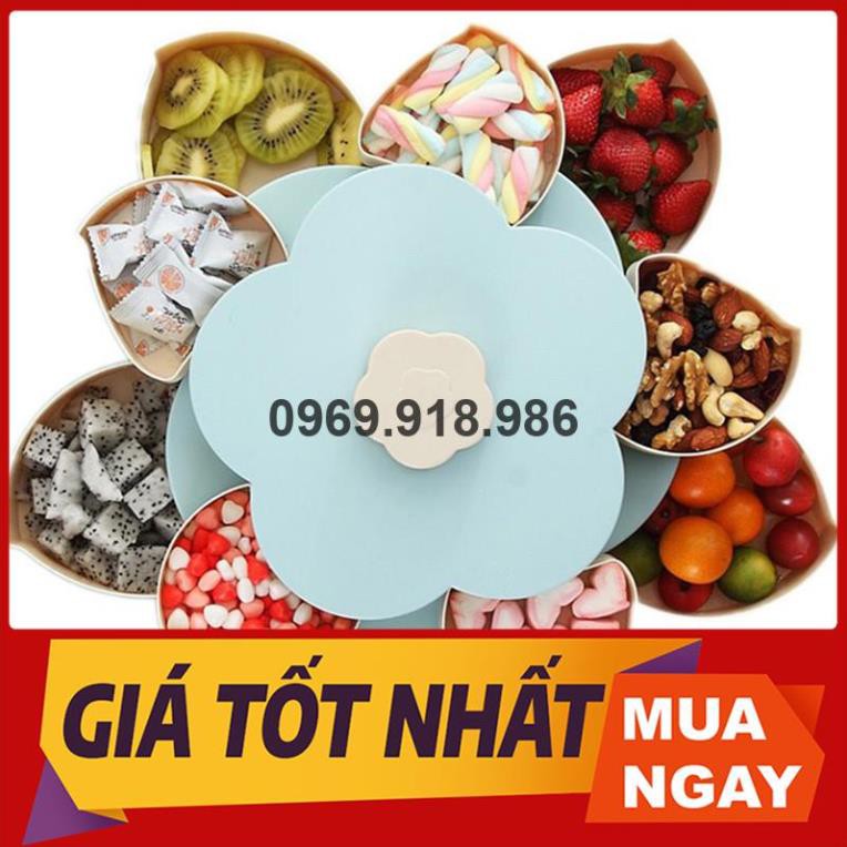 🎈 Hộp Đựng Bánh Kẹo Mứt Tết Xoay Tròn Nở Hoa 5 Cánh 2 Tầng Đẹp Cao Cấp Giá Gốc Sỉ Rẻ 💙 Tổng Kho Gia Dụng Vũng Tàu 💙