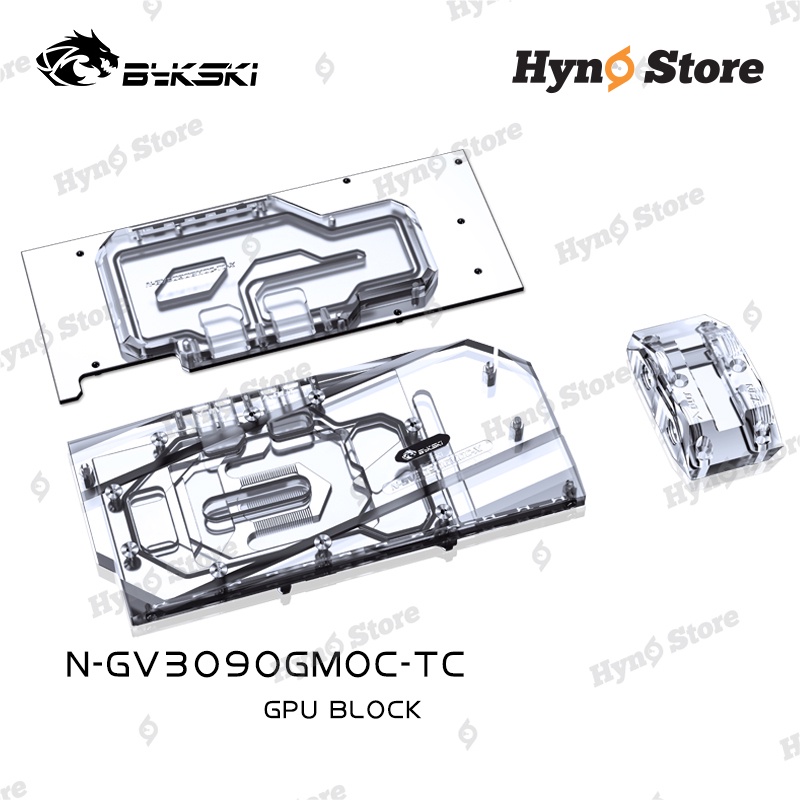 Block tản nhiệt nước VGA Bykski 2 mặt VRAM Gigabyte N-GV3090GMOC-TC  Tản nhiệt nước custom - Hyno Store