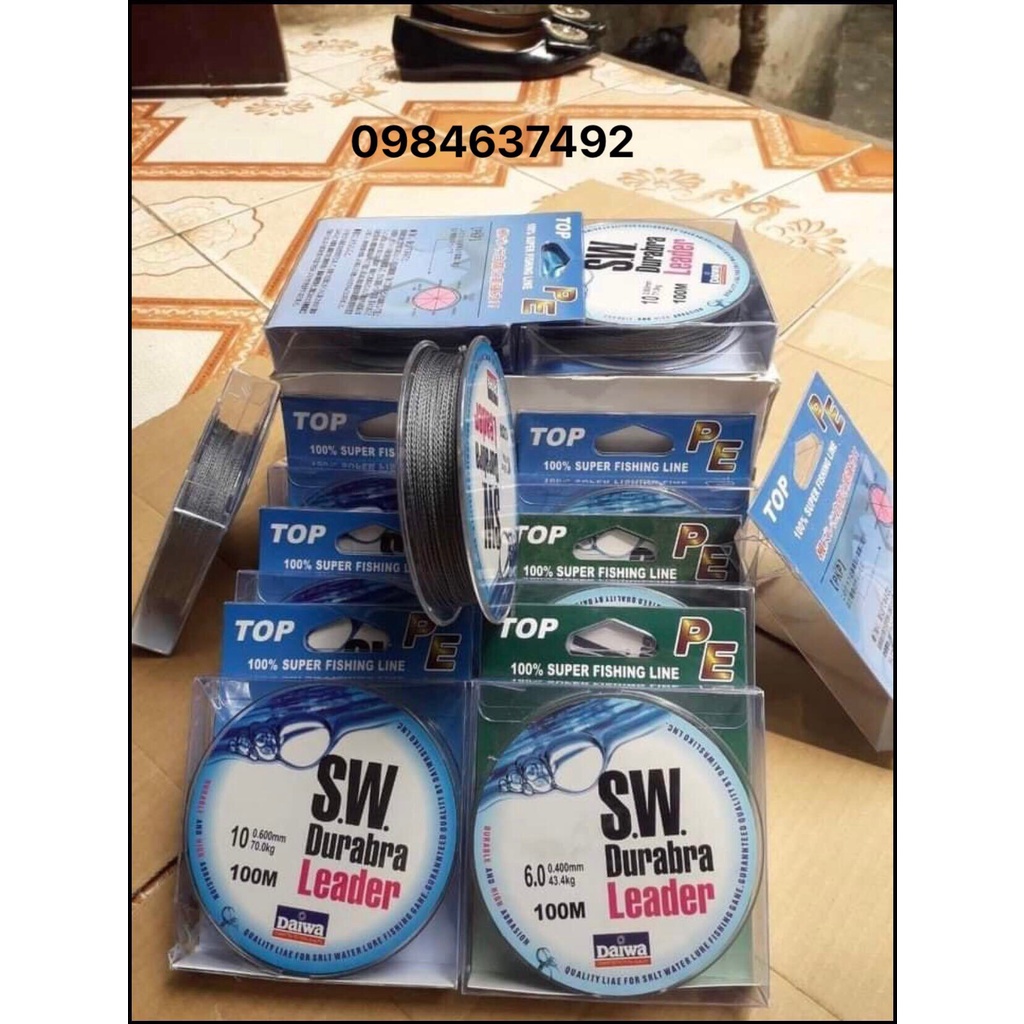 Dây dù câu cá siêu bền daiwa Leader SW 100m