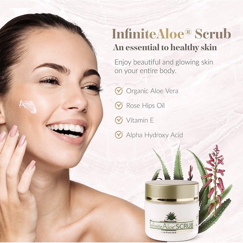 Kem Tẩy Tế Bào Chết Cho Da Mặt Infinite Aloe Scrub 118g