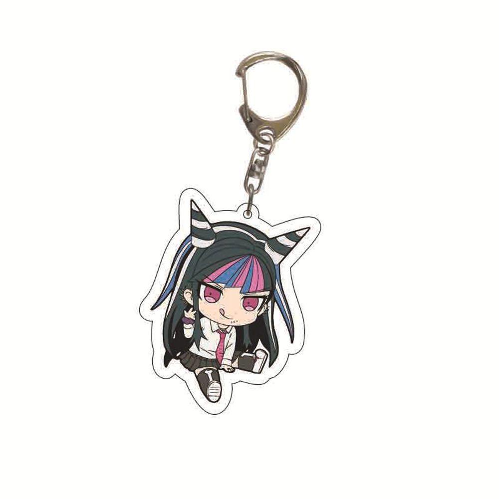 Móc Khóa Hình Quạt Hai Mặt Hóa Trang Danganronpa