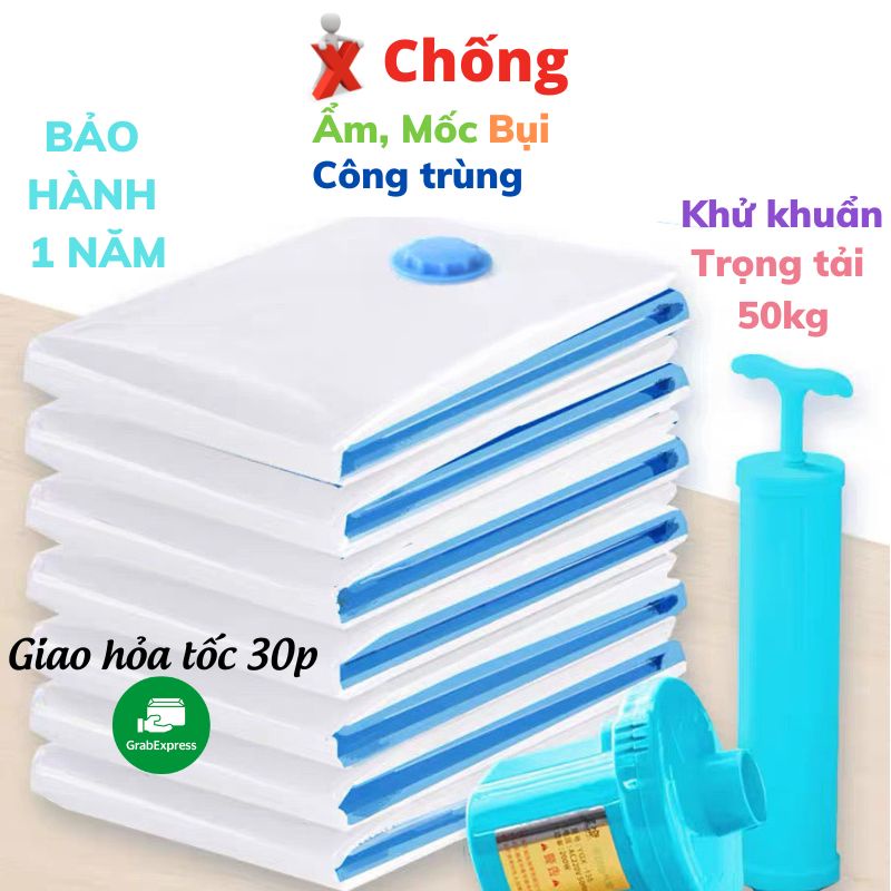Túi Đựng Quần Áo Hút Chân Không, Túi Hút Chân Không Nén Khí Chống Ấm Mốc, Tiết Kiệm Diện Tích PAPAA.HOME