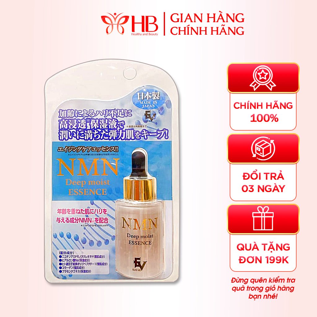 Serum NMN tái tạo da đảo ngược chiều lão hóa, essence tế bào gốc Nhật Bản