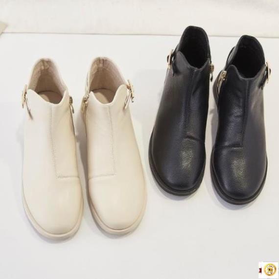 💖FULLBOX BOOT💖 Bốt bệt ngắn cổ thấp khuy cài cổ tim loại 1 sale xả