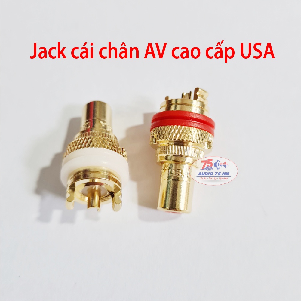 01 cặp Jack tín hiệu âm thanh RCA CMC Mạ vàng chất lượng cao