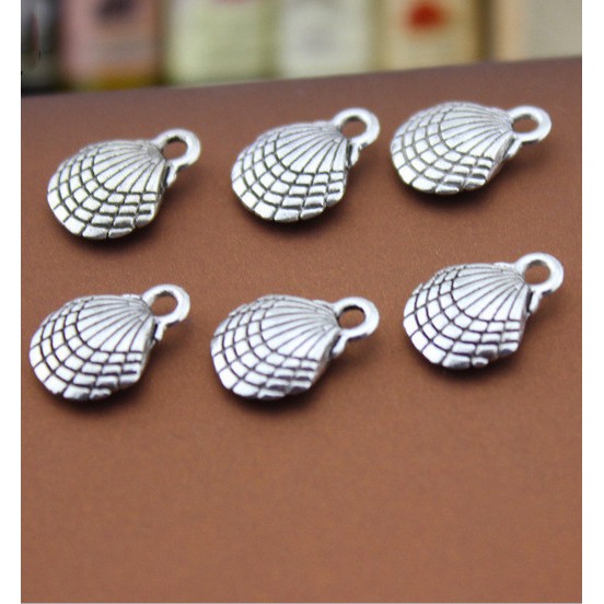 Set 20 mặt dây chuyền hình vỏ sò 13x10mm