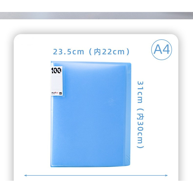 DecorMe Bìa kẹp tài liệu khổ A4 file kẹp nhiều ngăn tiện lợi cho học sinh, văn phòng phẩm Clear Book