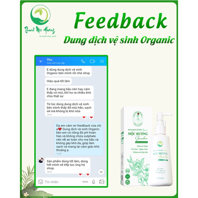 Dung Dịch Vệ Sinh Thanh Mộc Hương Mộc Hương Garden, Khử Mùi, Làm Thơm Tặng Nước Hoa Vùng Kín