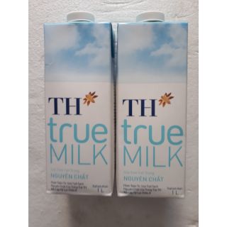 Thùng TH true Milk không  đường hộp 1 lít 12  hộp