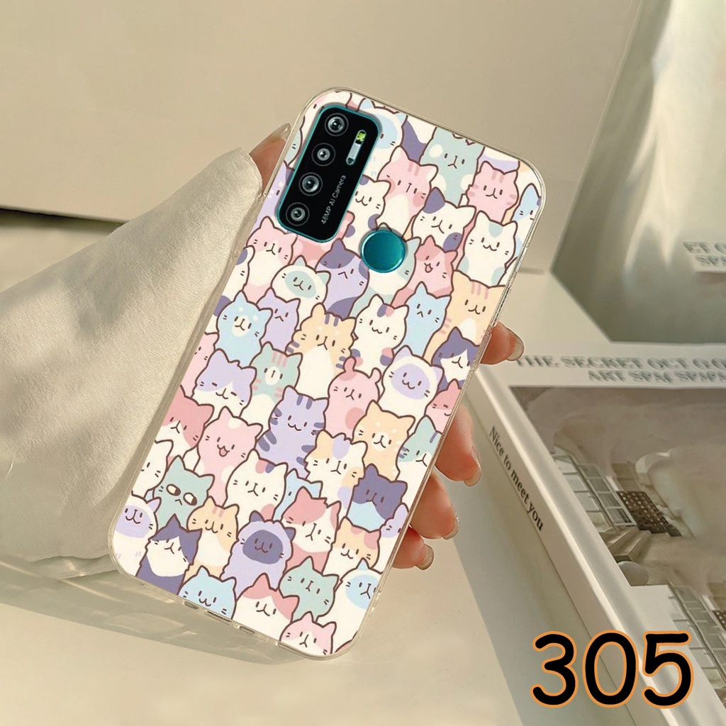 Ốp Lưng Vsmart Live 4 - Vsmart Live in hình LoveCat - Chất liệu Silicon siêu bền