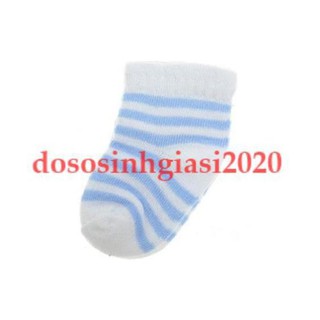 Vớ cho bé-Set 1 đôi vớ sọc len sơ sinh cho bé 0-6 tháng