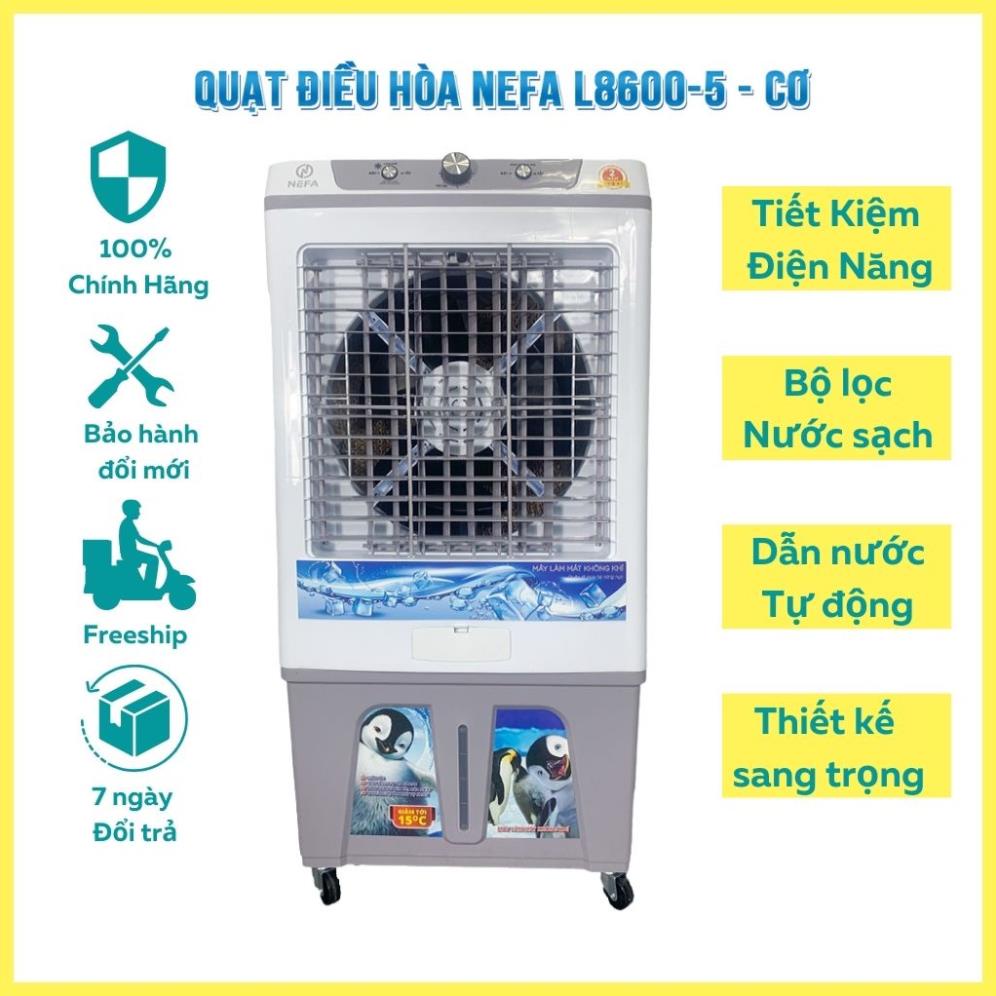 Quạt điều hòa hơi nước NEFA L8600-5C, Quạt hơi nước cho gia đình, Máy làm mát đa năng tiết kiệm điện