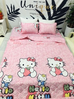 Bộ 5 món hè cotton poly mẫu Hello Kitty