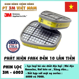 Phin lọc hơi hữu cơ , vô cơ 3M 6003