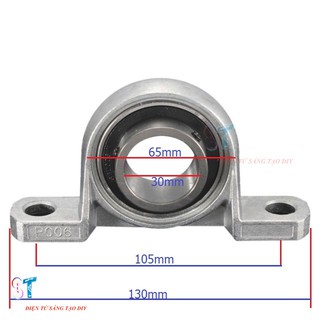 GỐI ĐỠ VÒNG BI DẠNG TRỤC ĐỨNG P006 – 30MM
