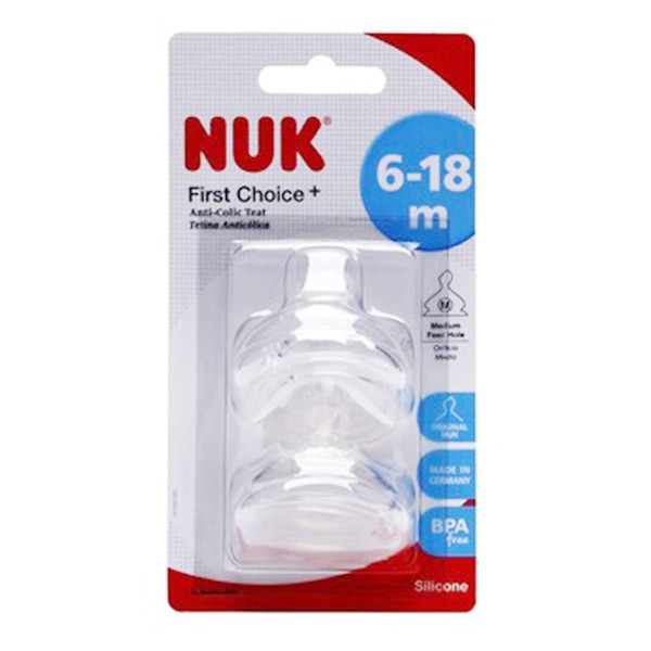 Ty thay bình Nuk silicone đôi 1L/2L/1S/2S