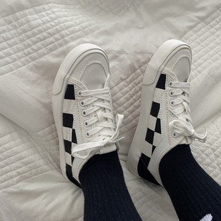 [ORDER] Giày kẻ ô dế dày