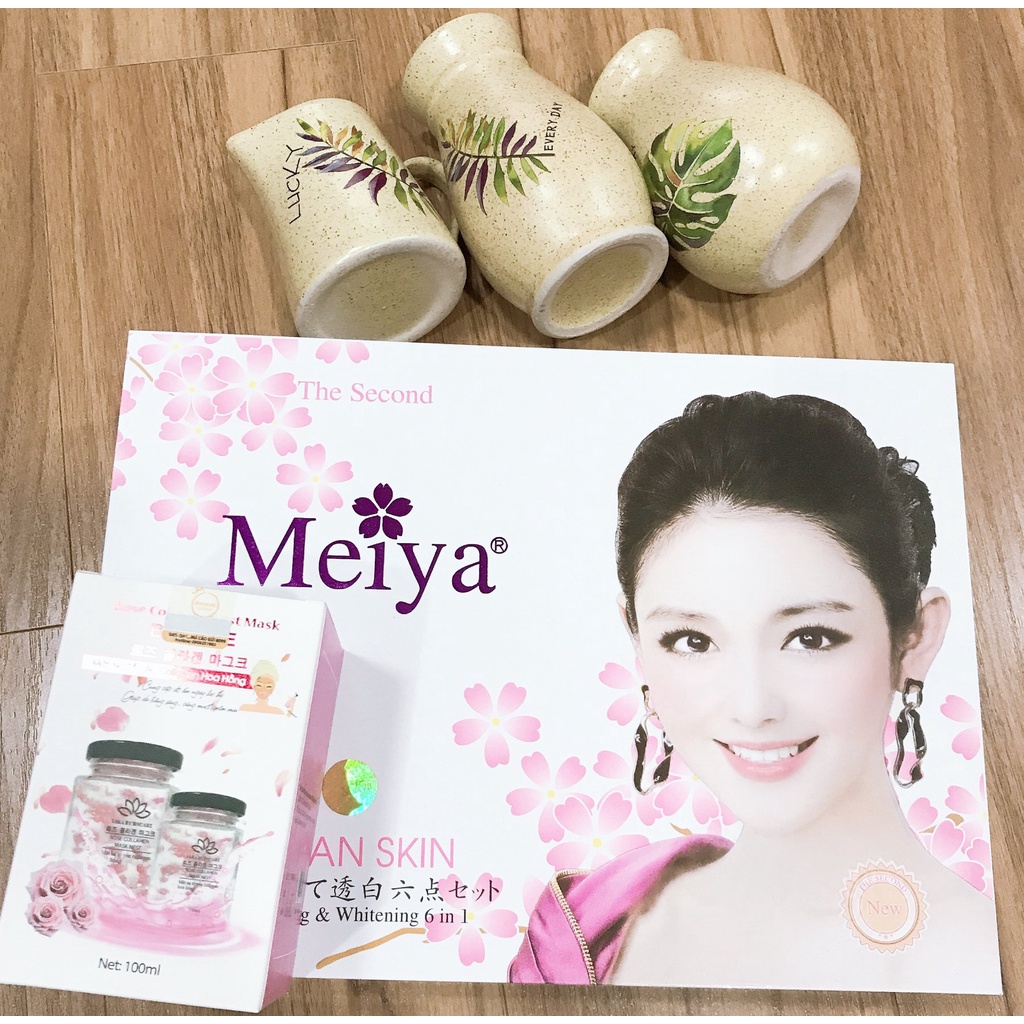 Bộ Mỹ Phẩm Meiya Trắng 6in1 Cao Cấp Nhật Bản Trắng Da Mờ Nám | BigBuy360 - bigbuy360.vn