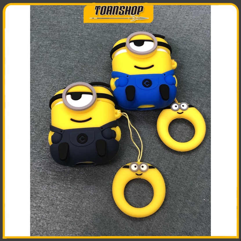 Case Airpods , Vỏ Bao Airpods Đựng Tai Nghe Airpod 1 2 3 Cover i11, i12. Hình Minion Đáng Yêu