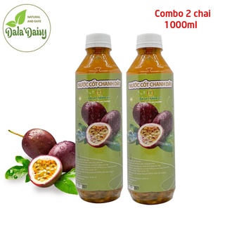 Combo 1 lít nước cốt chanh dây | đà lạt xanh- đặc sản đà lạt | nước ép trái cây
