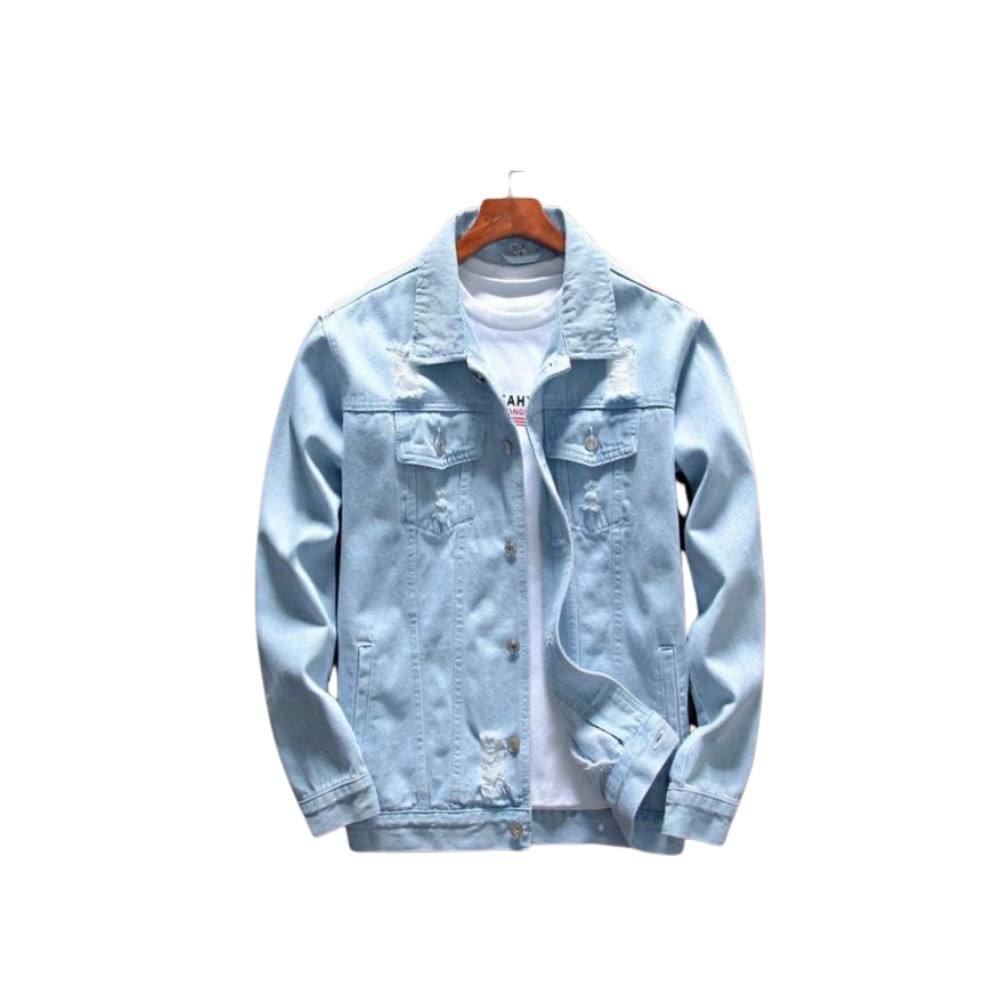 HCM Áo Khoác Jean Nam Mẫu Trơn mã AKJNA20