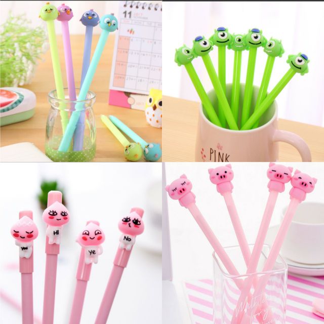 Sỉ Combo 100 Bút Cute ( Mix từ 20 mẫu hoặc Khách tự chọn)