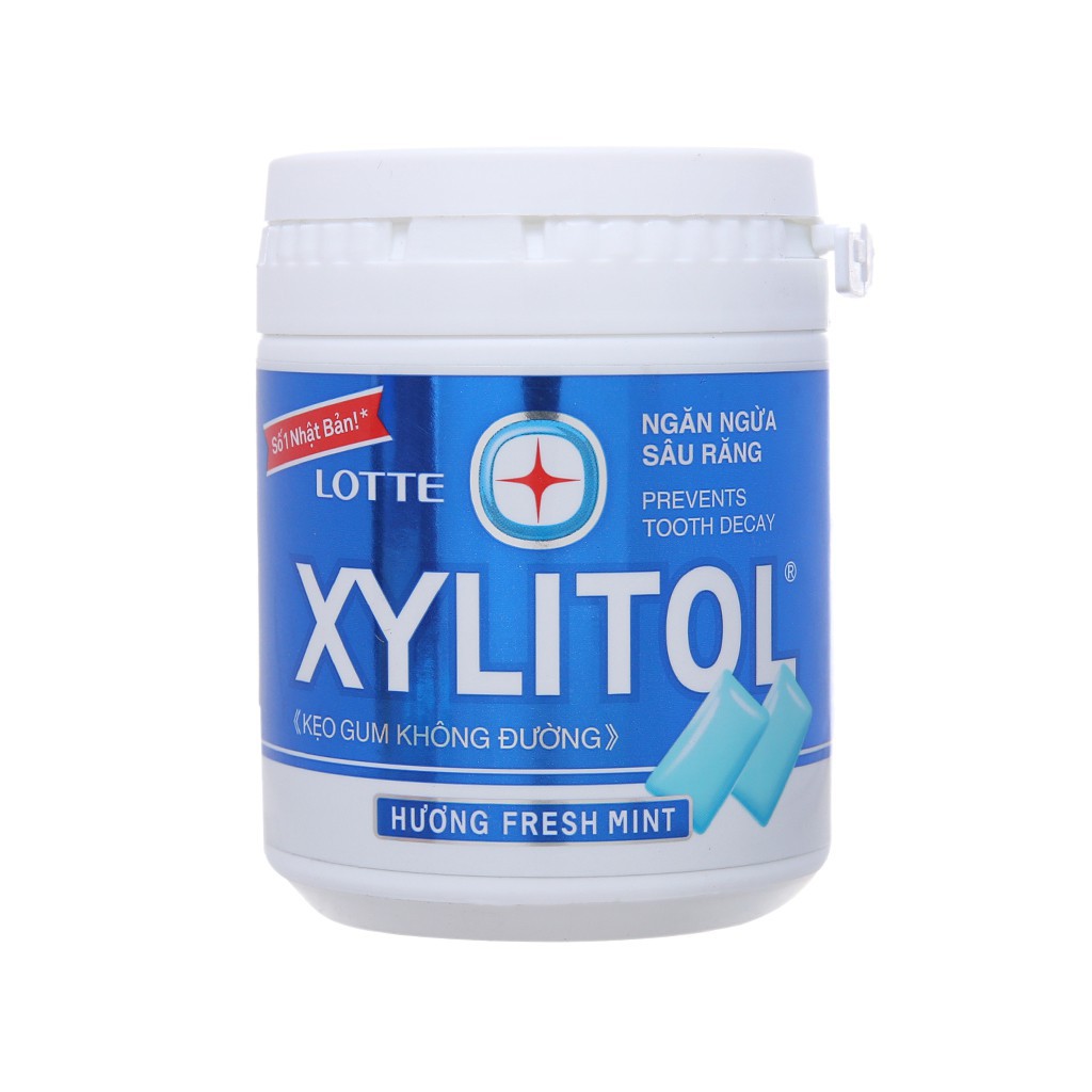 Hàng mới Singum không đường Lotte Xylitol hương Bạc hà 137.8g