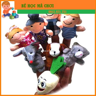 Rối ngón kể chuyện- Câu chuyện Nhổ Củ Cải