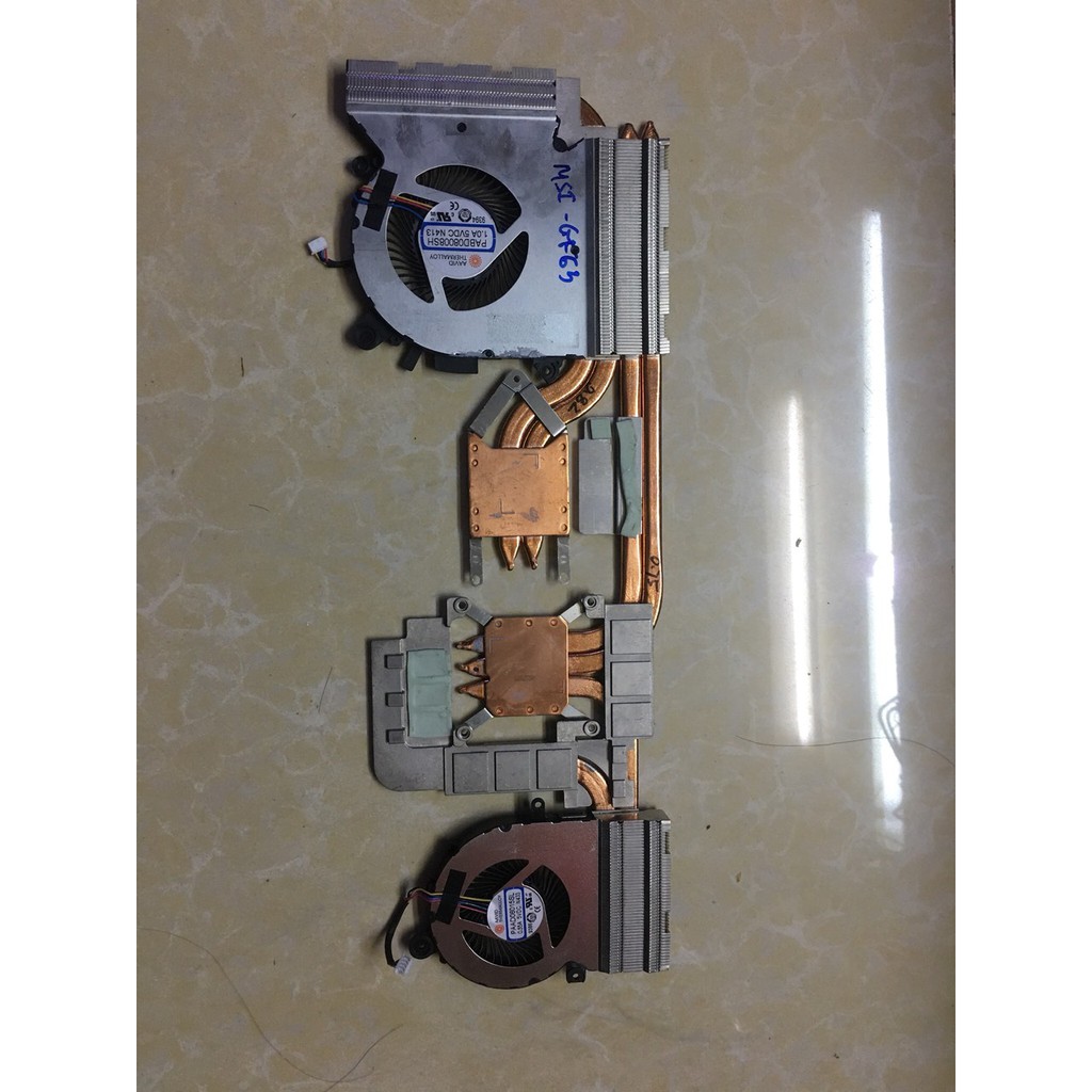 TẢN NHIỆT MSI GF63 THÁO MÁY.