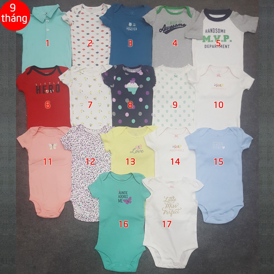 Body cộc tay cho bé trai và bé gái từ 0-24 tháng | BigBuy360 - bigbuy360.vn