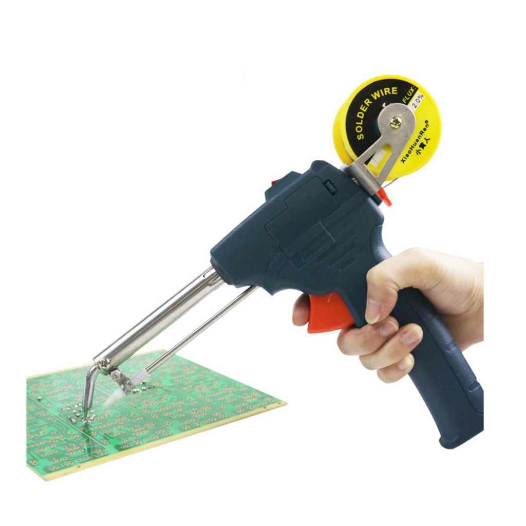 Súng hàn tự động đẩy thiếc 60W có kèm theo thiếc và nhựa thông