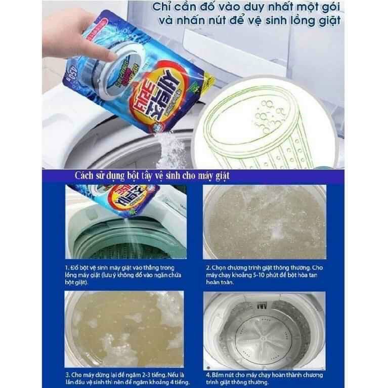 [HÀNG HOT - GIÁ KHỦNG] BỘT TẨY RỬA VỆ SINH LỒNG MÁY GIẶT HÀN QUỐC 450G