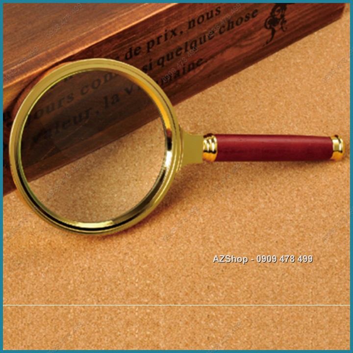 KÍNH LÚP TRÒN VIỀN VÀNG - MAGNIFIER -  5497