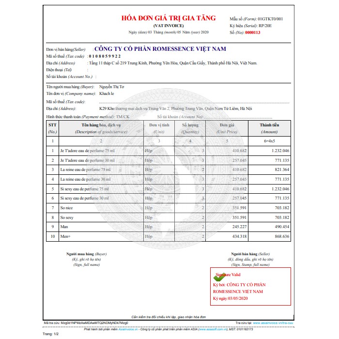 Nước hoa nữ Cénota So Sexy 60ml, nước hoa nữ lưu hương lâu, quyến rũ - mã PG12 | Thế Giới Skin Care