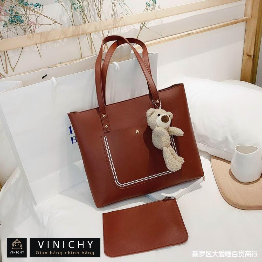 Túi tote, công sở, a4, túi xách nữ đeo chéo, túi đi chơi, đi học VINICHY, da đẹp, cao cấp size 30cm HA109